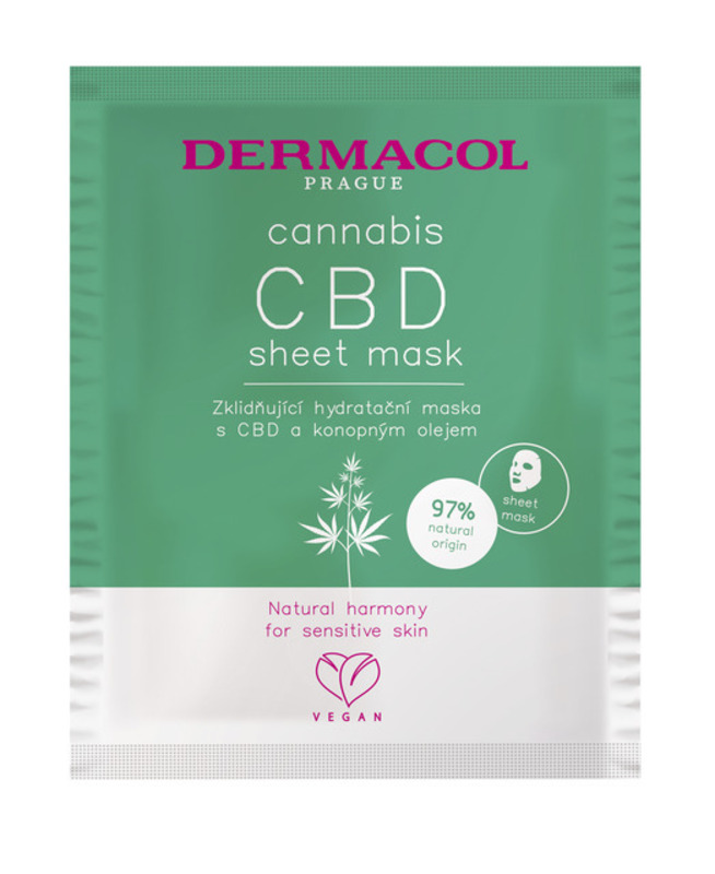 Dermacol Cannabis CBD sheet mask, 1 pcs